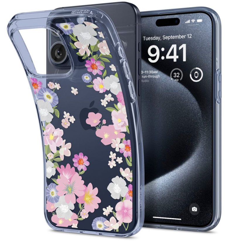 Kryt Spigen Liquid Crystal iPhone 15 Pro Blossom