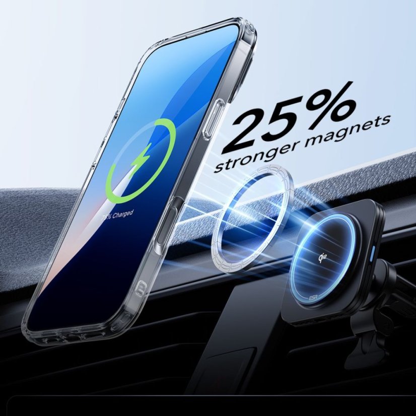 Kryt ESR Classic Hybrid Kickstand Halolock Magsafe & Tempered Glass iPhone 16 Pro Clear