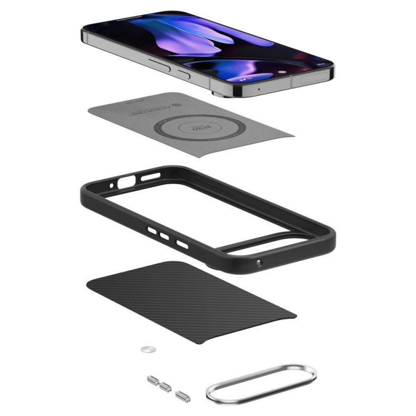 Kryt Spigen Enzo Aramid Google Pixel 9 Pro Xl Matte Black