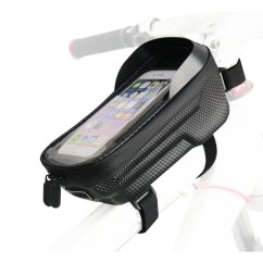 Kryt Vodeodolné púzdro Bike Frame Bag With Waterproof Zipper Fsbfb-451 Black