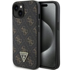 Kryt Guess Case iPhone 13 / 14 / 15 Guhcp15Spg4Gpk (4G Triangle Metal Logo) Black