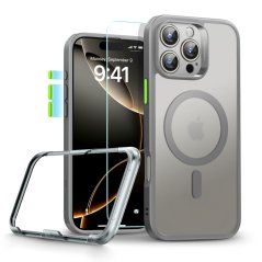 Ochranné sklo ESR Classic Pro Set Halolock Magsafe iPhone 16 Pro Max Frosted Grey Ochranné sklo ESR Classic Pro Set Halolock Magsafe iPhone 16 Pro Max Frosted Grey