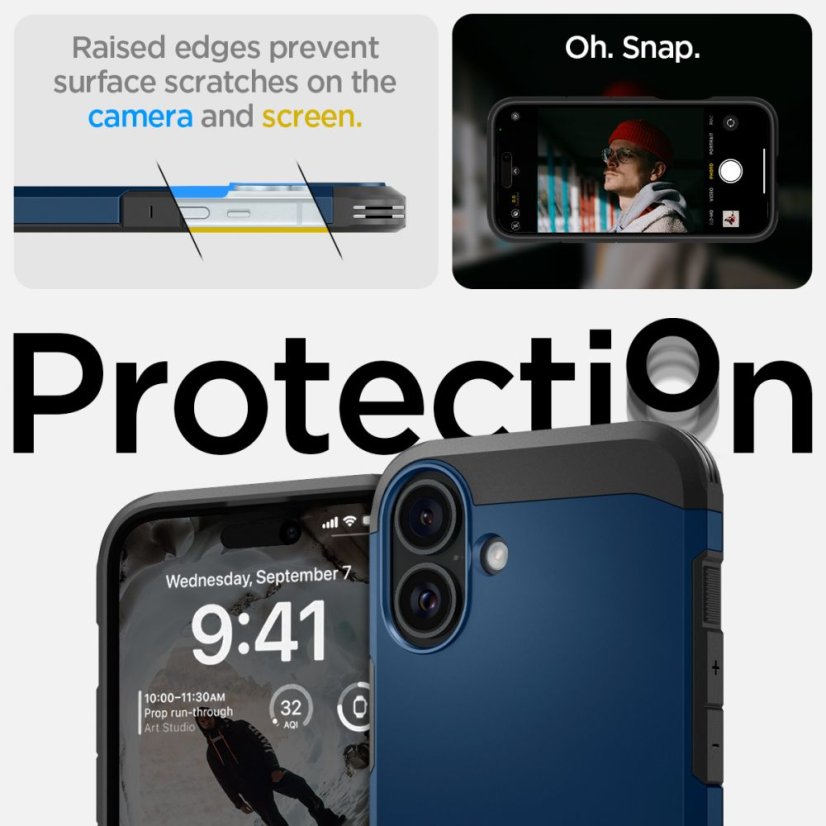 Kryt Spigen Tough Armor Mag Magsafe iPhone 16 Navy Blue