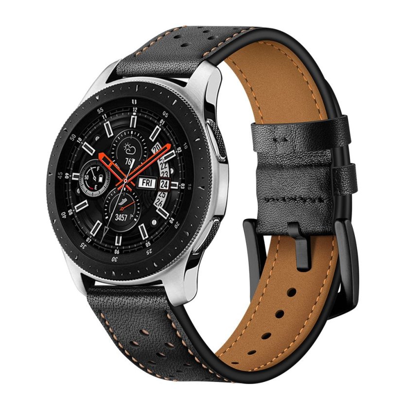 Remienok Tech-Protect Leather Samsung Galaxy Watch 42mm Black