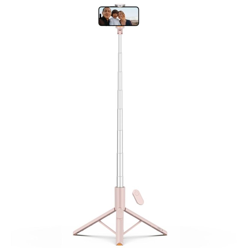 Selfie tyč Tech-Protect L09S Bluetooth Selfie Stick Tripod Pink