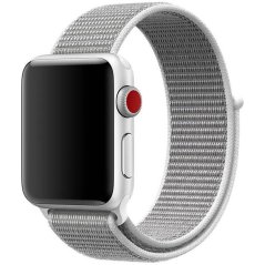 Nylonový remienok pre Apple Watch (38/40/41mm) Silver