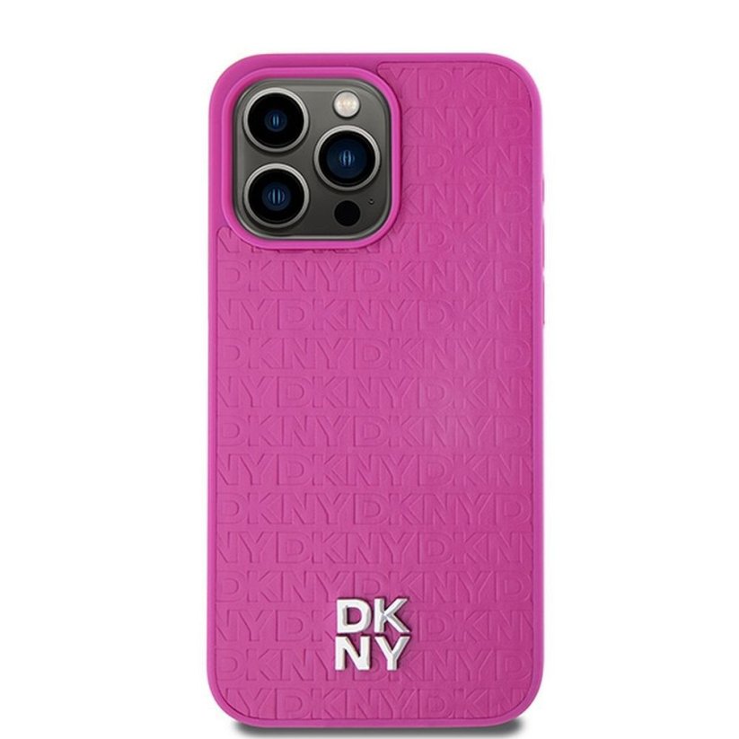 Kryt DKNY Case iPhone 15 Pro Max s MagSafe Dkhmp15Xpshrpsp (DKNY Hc Magsafe Pu Repeat Pattern W/Stack Logo) Pink