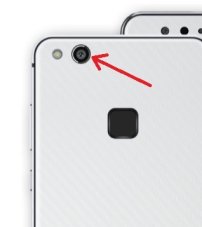 Náhradní sklo zadní kamery - Huawei P10 Lite