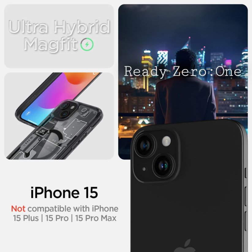 Kryt Spigen Ultra Hybrid Mag Magsafe iPhone 15 Zero One