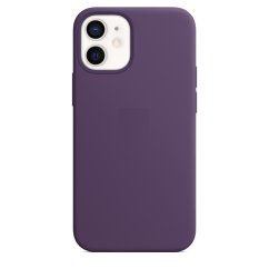 iPhone 12/12 Pro Silicone Case s MagSafe - Amethyst design (fialový)