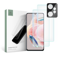 Ochranné tvrdené sklo Tech-Protect Supreme Set Xiaomi Redmi Note 12 4G / LTE Clear