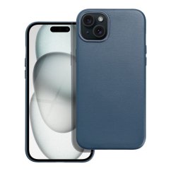 Kryt Leather Mag Cover Case iPhone 15 Plus Indigo Blue