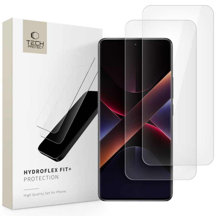 Hydrogelová fólie Hydrogelová fólie Tech-Protect Hydro Flex+ 2-Pack Xiaomi Redmi Note 14 Pro 5G / 14 Pro+ Plus 5G / Poco X7 5G Clear