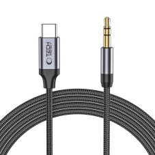 Kábel Tech-Protect Ultraboost Type-C to Aux mini Jack 3.5mm Cable 100cm Black Kábel Tech-Protect Ultraboost Type-C to Aux mini Jack 3.5mm Cable 100cm Black