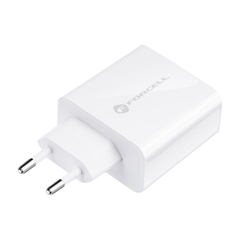 Phone Charger Forcell F-Energy USB C Qc4.0 Pd 3A 45W Tfk-Tc-45Wpd White