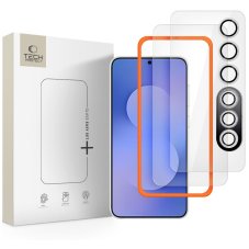 Ochranné tvrdené sklo Tech-Protect Easy Set+ 3-Pack Samsung Galaxy S25 FE Clear