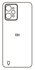 Hydrogel - zadná ochranná fólia - Realme C31 Hydrogel - zadná ochranná fólia - Realme C31