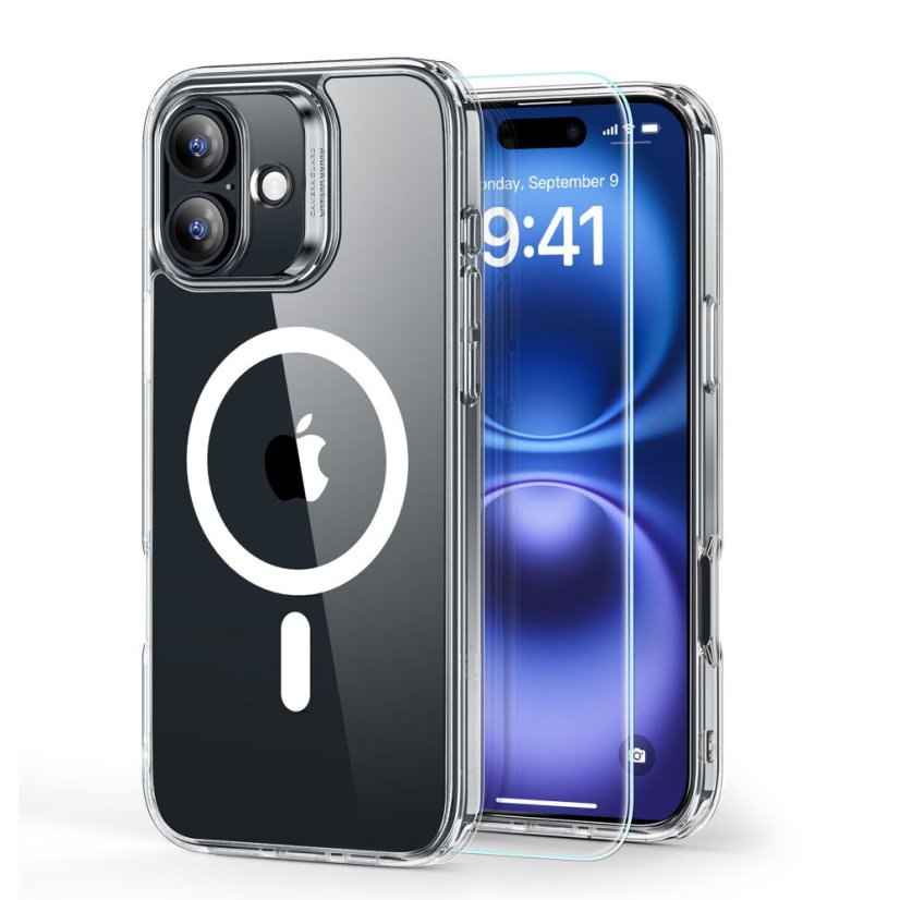 Ochranné sklo ESR Classic Hybrid Halolock Magsafe & Tempered Glass iPhone 16 Clear