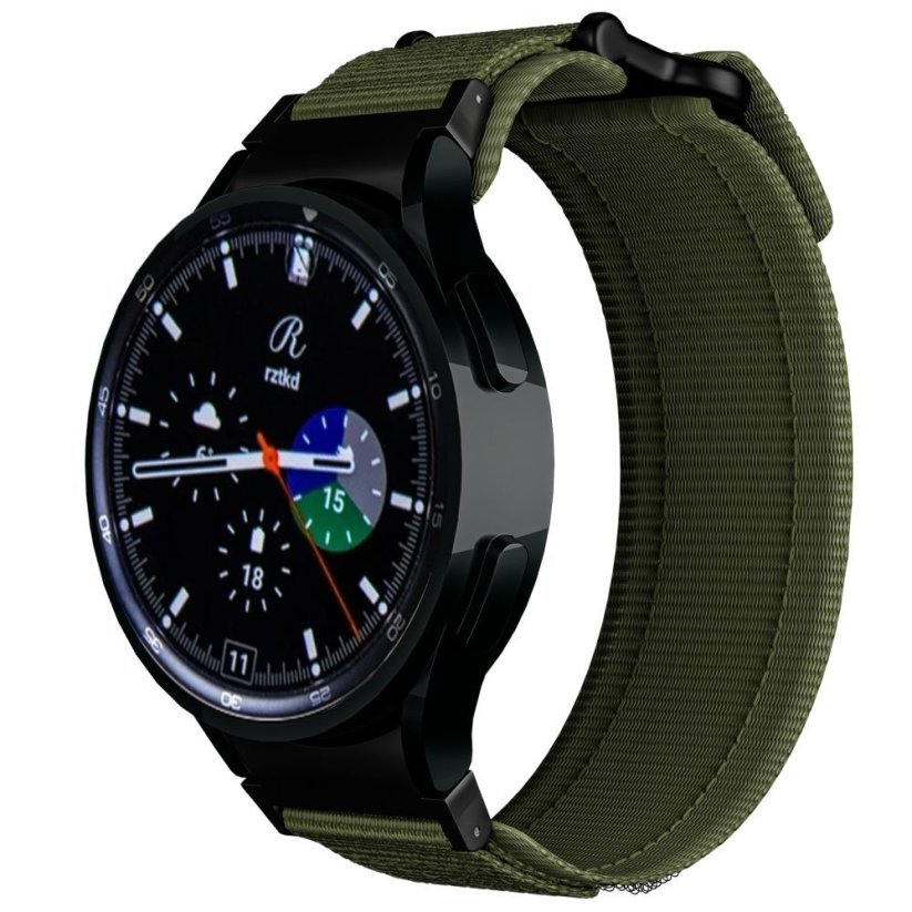 Remienok Tech-Protect Scout Pro Samsung Galaxy Watch 4 / 5 / 5 Pro / 6 / 7 / FE Military Green