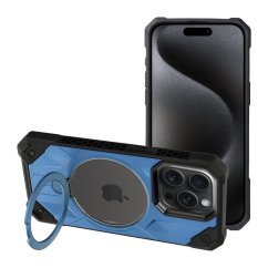 Kryt Armor Mag Cover Case s MagSafe iPhone 15 Pro Max Blue