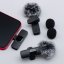 Wireless Lavalier Microphone Lightning Double With Long Hair (2 In Set) K1 Black