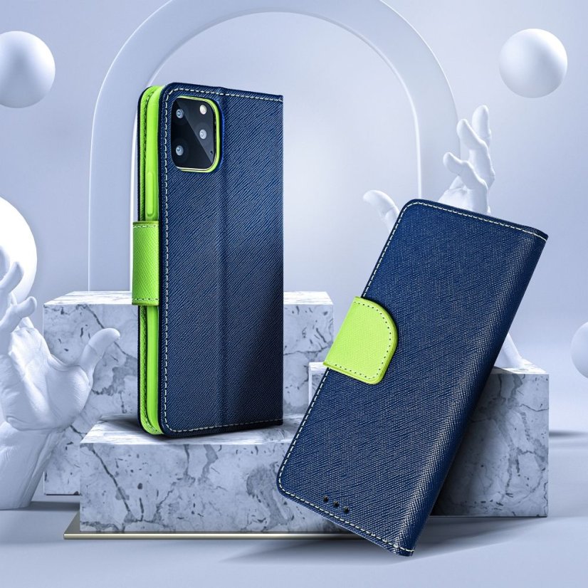 Kryt Fancy Book Case Motorola Moto G75 Navy / Lime