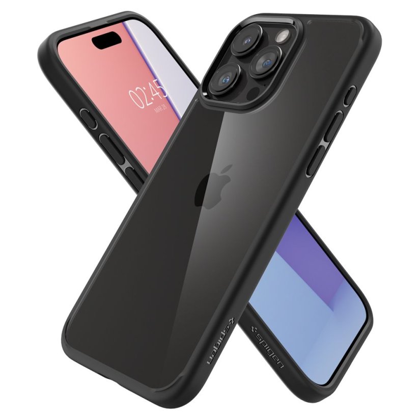 Kryt Spigen Ultra Hybrid iPhone 15 Pro Matte Black