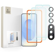 edzett védőüveg Tech-Protect Supreme Set 3-Pack Samsung Galaxy S25+ Plus átlátszó