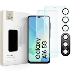 Ochranné tvrdené sklo Tech-Protect Supreme Set 3-Pack Samsung Galaxy A16 4G / 5G Clear