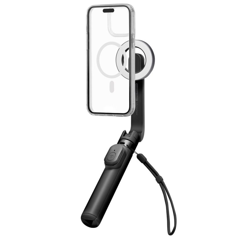 Selfie tyč Spigen S571W Magsafe Bluetooth Selfie Stick Tripod Black