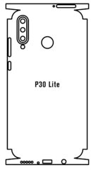 Hydrogel - zadná ochranná fólia - Huawei P30 Lite - typ výrezu 4