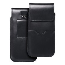 Kryt Royal - Leather Universal Flap Pocket / Black - Size Xl - iPhone 11 / 12 / 13 / Samsung Galaxy S7 Edge