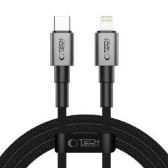 Kábel Tech-Protect Ultraboost Dna Lightning Cable PD27W/3A 200cm Iron Grey