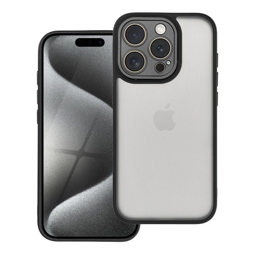 Kryt Ochranné sklo Variete Case iPhone 15 Pro Black