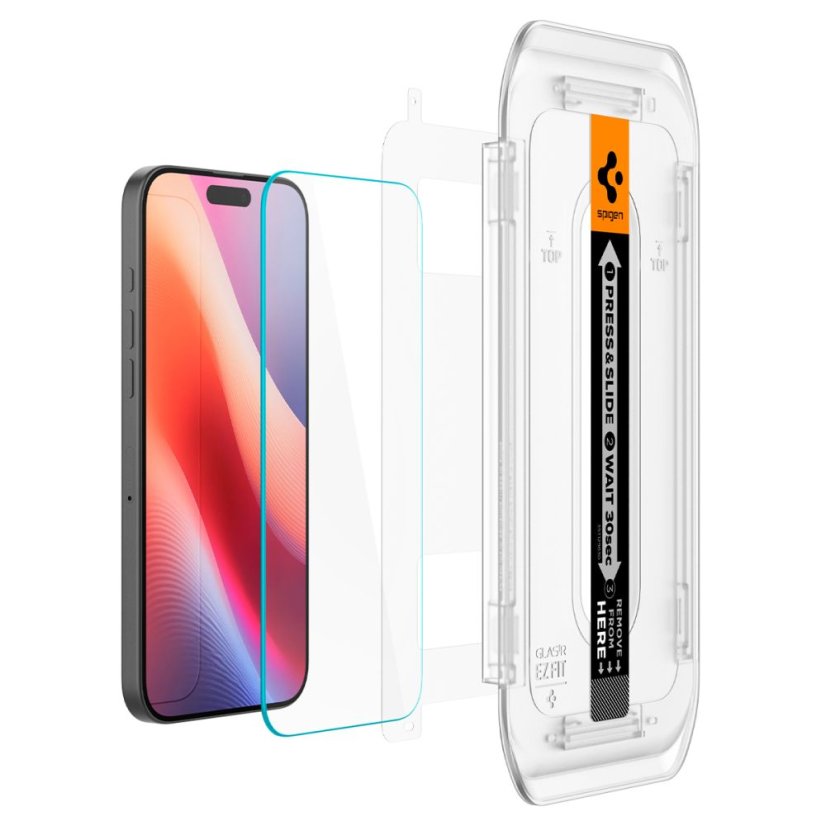 edzett védőüveg Spigen Glas.Tr "Ez Fit Ac" 2-Pack iPhone 16 Pro Max / 17 Pro Max átlátszó