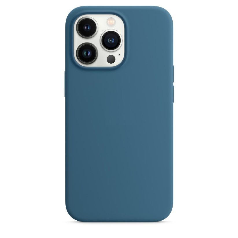 iPhone 13 Pro Silicone Case s MagSafe - Blue Jay design (modrý)