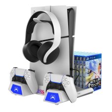 iPega P5S023 Többfunkciós újratölthető RGB állvány hűtéssel PS5/PS5 Slim/PS5 Pro fehér iPega P5S023 Többfunkciós újratölthető RGB állvány hűtéssel PS5/PS5 Slim/PS5 Pro fehér