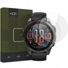 2ks v balení, set ochranných skiel Hofi Glass Pro+ 2-Pack Garmin Fenix 8 / 8 Pro (51 mm) Clear