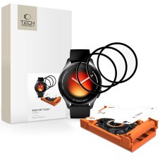 Ochranné sklo Hydbridné Sklo Tech-Protect Easy Set Flex+ 3-Pack Xiaomi Watch 5 Black