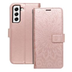 Kryt Mezzo Book Case Samsung Galaxy S21 FE Mandala Rose Gold