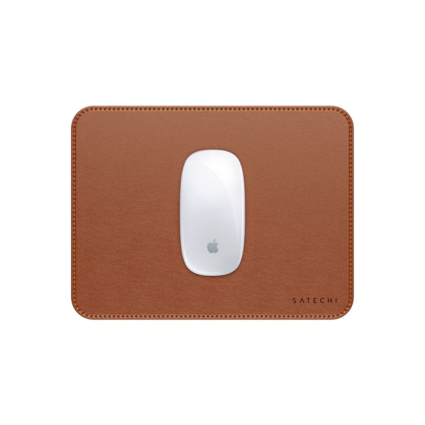 Tok Satechi Vegan Leather Mouse Pad St-Lmpn Brown
