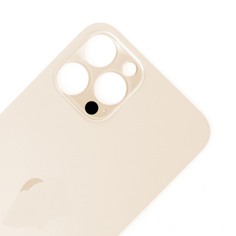 Apple iPhone 12 Pro Max - Sklo zadného housingu so zväčšeným otvorom na kameru (Gold)