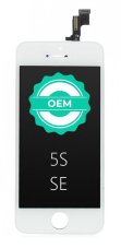 Bílý LCD displej iPhone SE + dotyková deska OEM