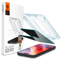 2ks v balení, set ochranných skiel Spigen Glas.Tr ”Ez Fit” 2-Pack iPhone 15 / 16 Privacy