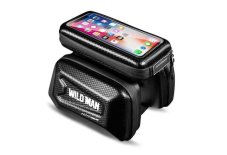 Kryt Držiak na bicykel Wildman Traveling Bag Bike Frame With Zipper 1,2L (4"-7") E6S Black Kryt Držiak na bicykel Wildman Traveling Bag Bike Frame With Zipper 1,2L (4"-7") E6S Black