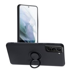 Kryt Forcell SILICONE RING Case  Samsung Galaxy A22 5G čierny