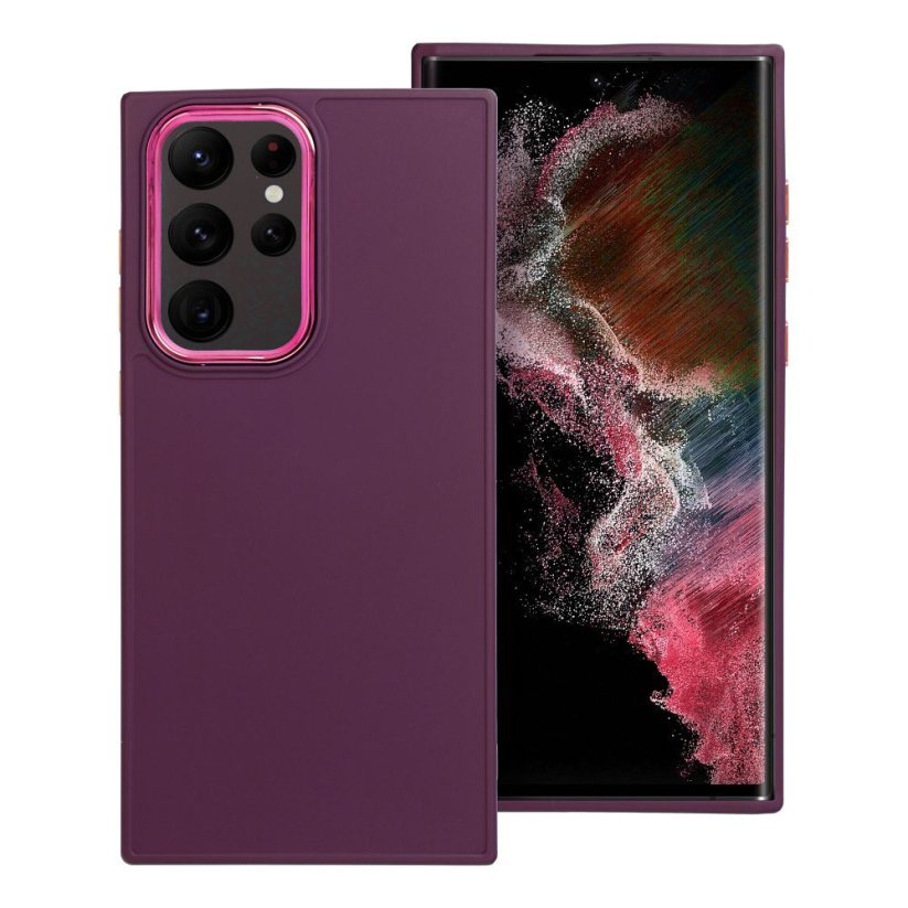 Kryt Frame Case Samsung Galaxy S22 Ultra Purple