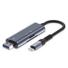 Tech-Protect Ultraboost Card Reader Sd & Micro Sd Lightning & Usb Grey Tech-Protect Ultraboost Card Reader Sd & Micro Sd Lightning & Usb Grey