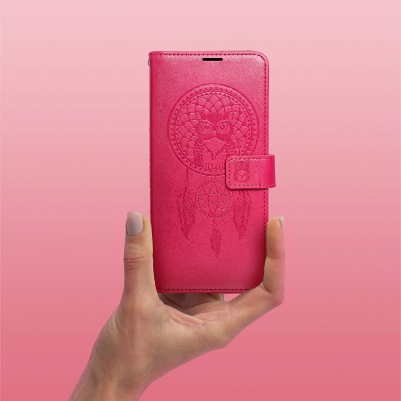 Tok MEZZO Book Case Xiaomi Redmi 12 4G / 12 5G lapač snov Magenta