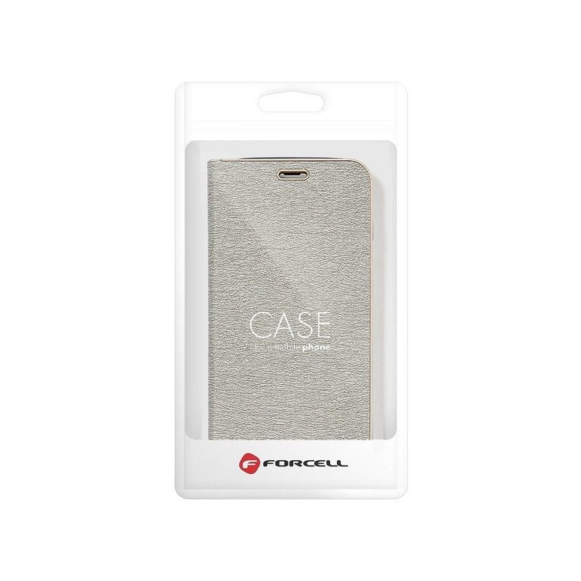 Kryt Forcell LUNA Book Gold  Xiaomi POCO M4 Pro 5G strieborný